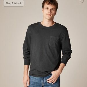 J. Crew Charcoal Long Sleeve Tee